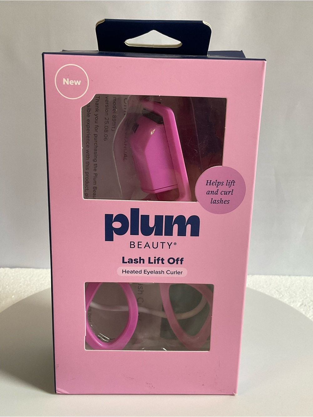Plum Beauty Lash Lift Off Heated Eyelash Curler - Pink - Picture 1 of 10